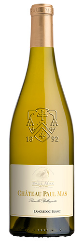 Château Paul Mas parcelle Belluguette Languedoc Blanc.