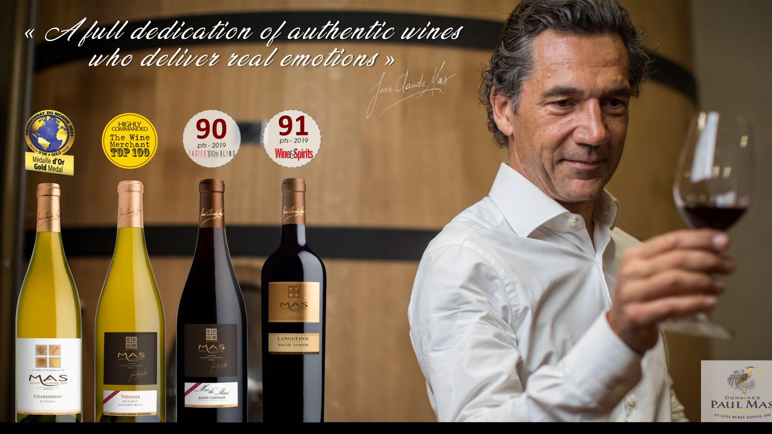 Scores bouteilles Domaine Paul Mas