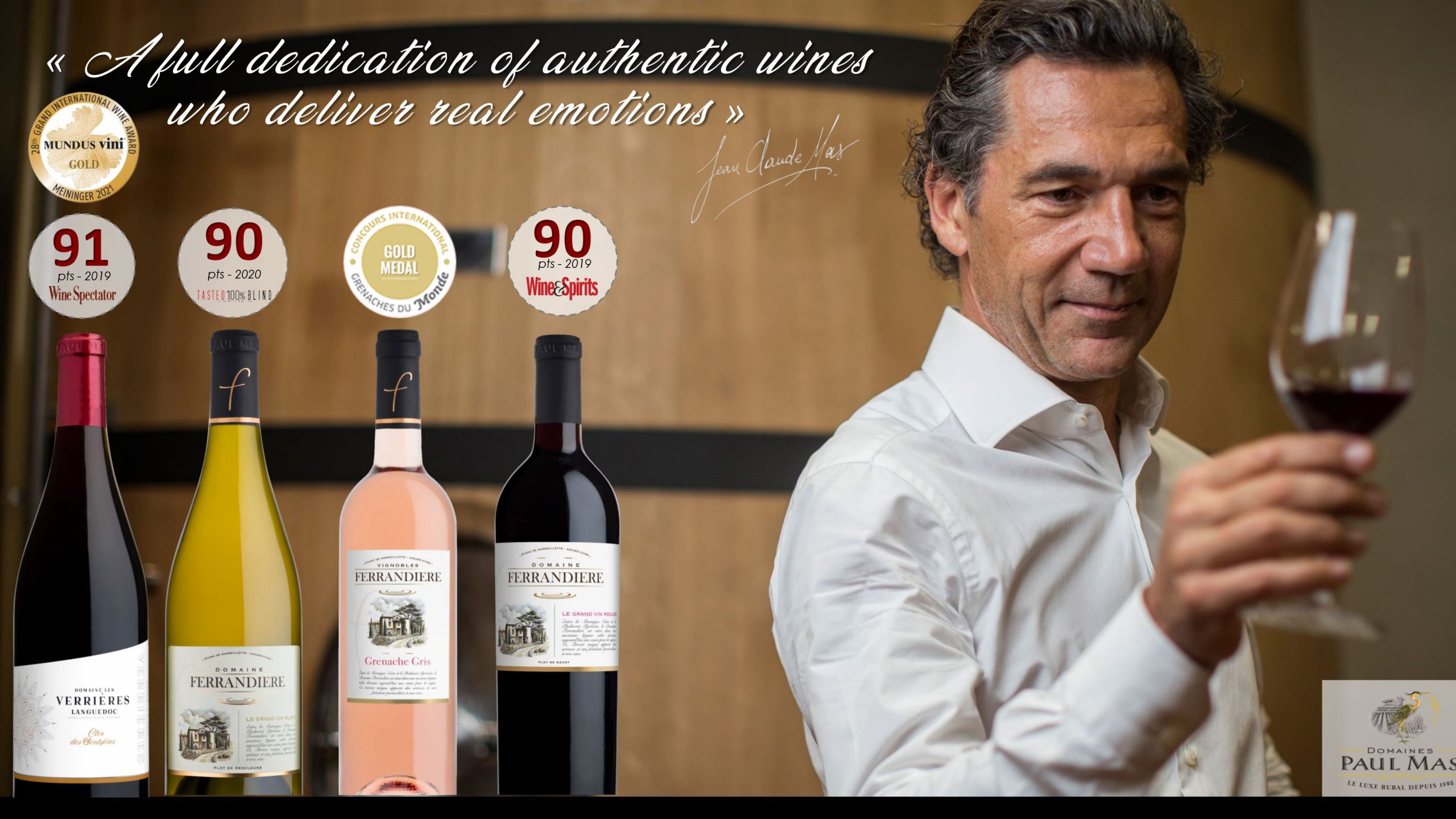 Scores bouteilles Domaine Paul Mas