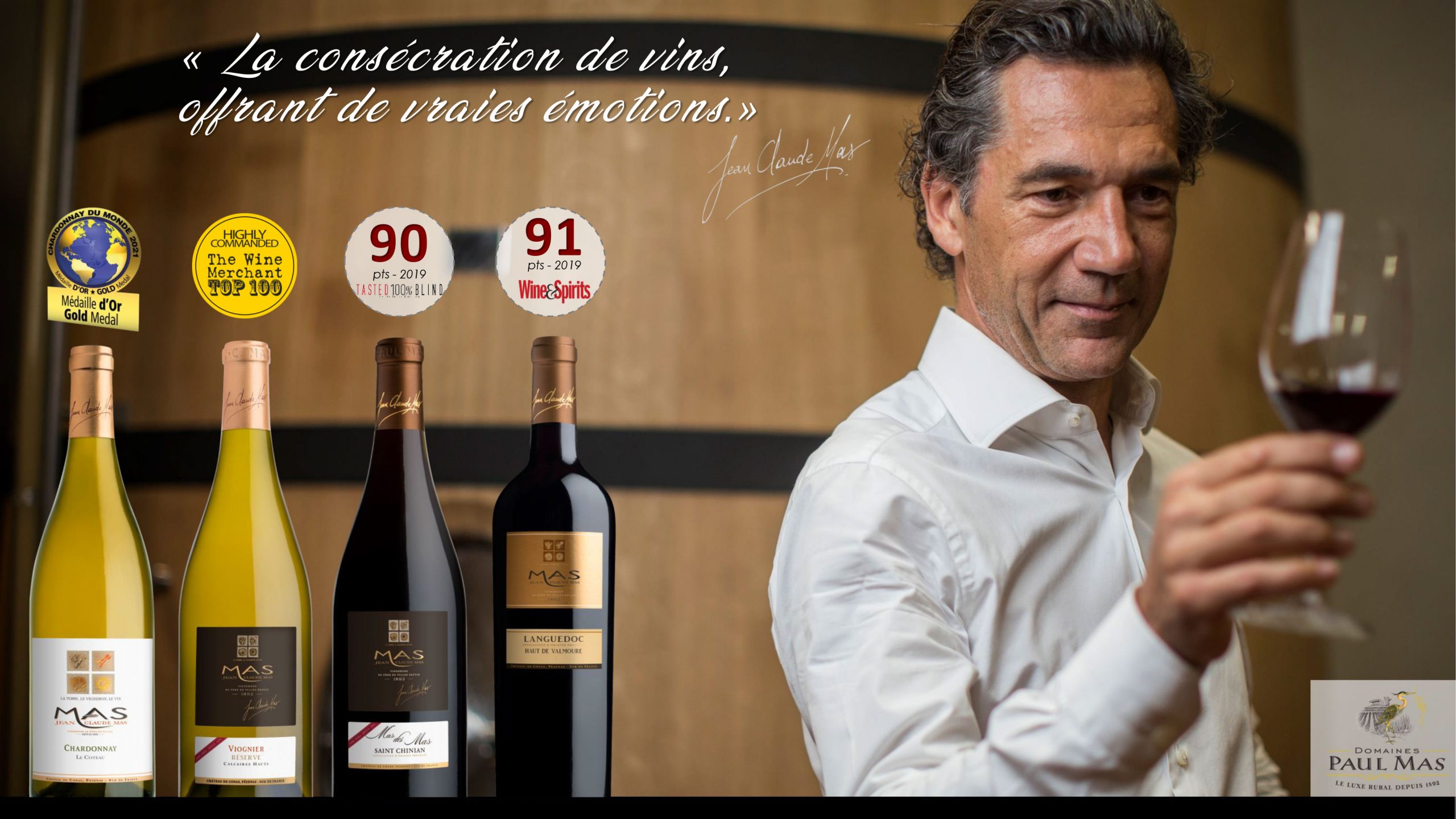 Scores bouteilles Domaine Paul Mas