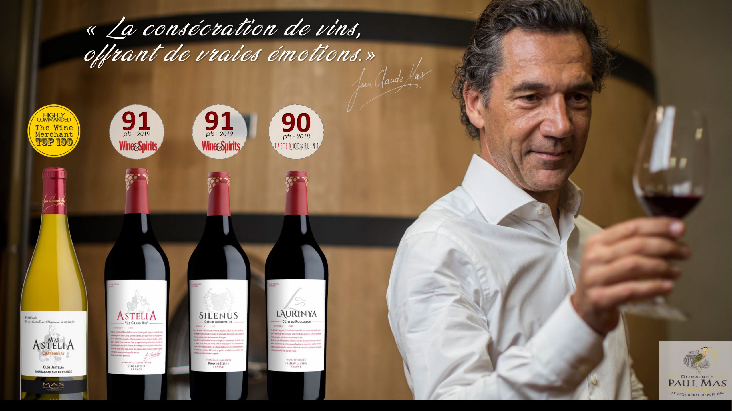 Scores bouteilles Domaine Paul Mas