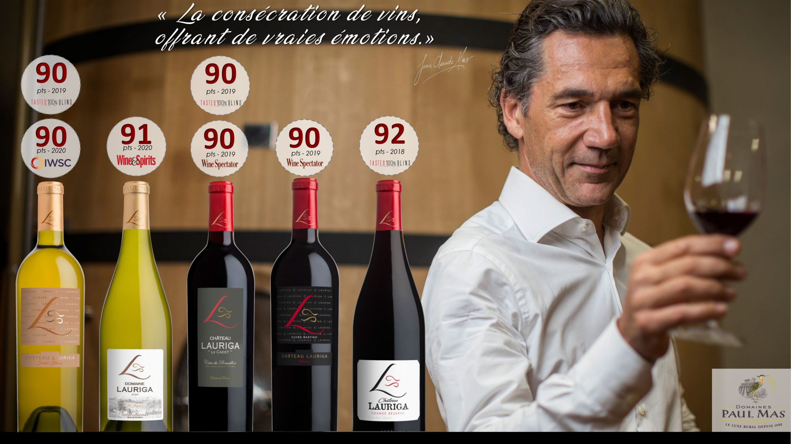 Scores bouteilles Domaine Paul Mas