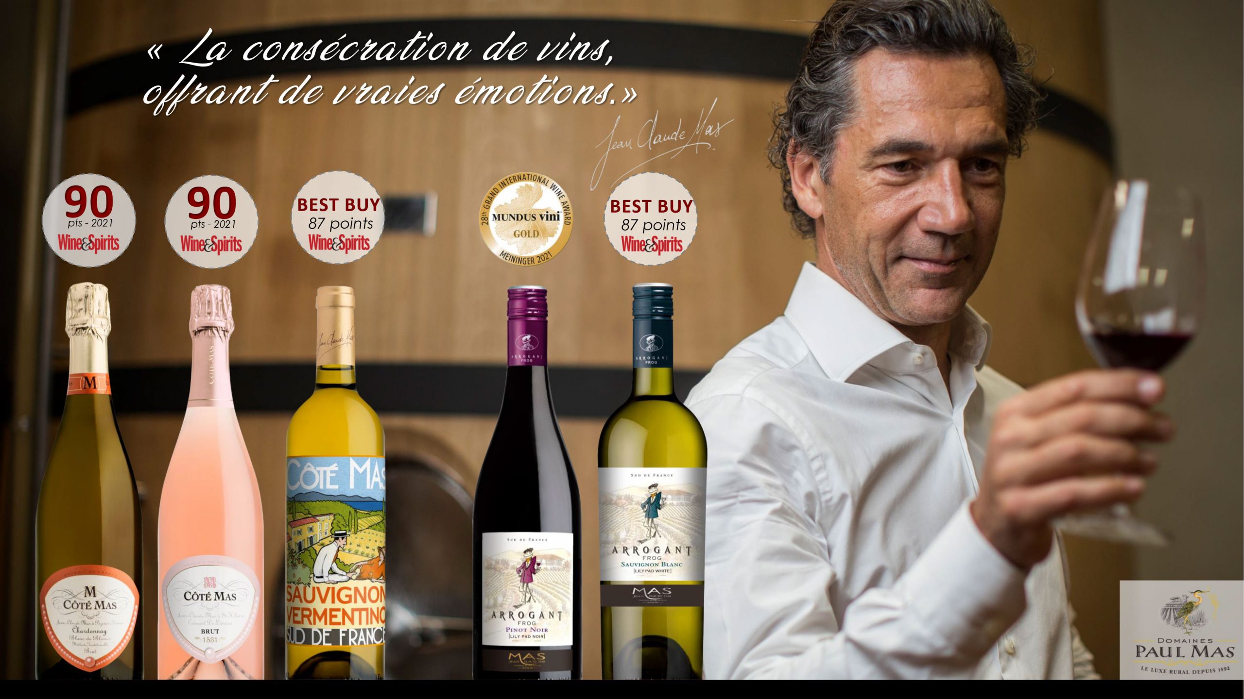 Scores bouteilles Domaine Paul Mas