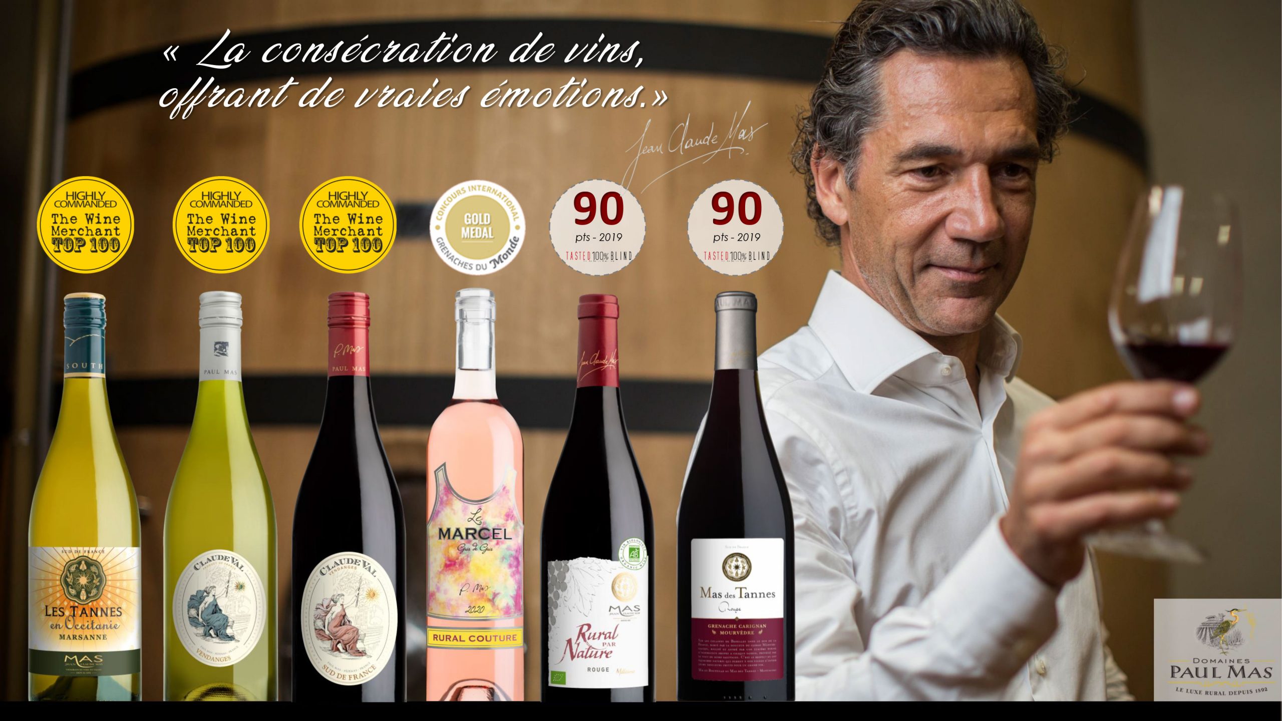 Scores bouteilles Domaine Paul Mas