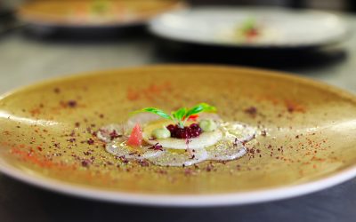 Scallop carpaccio with citrus