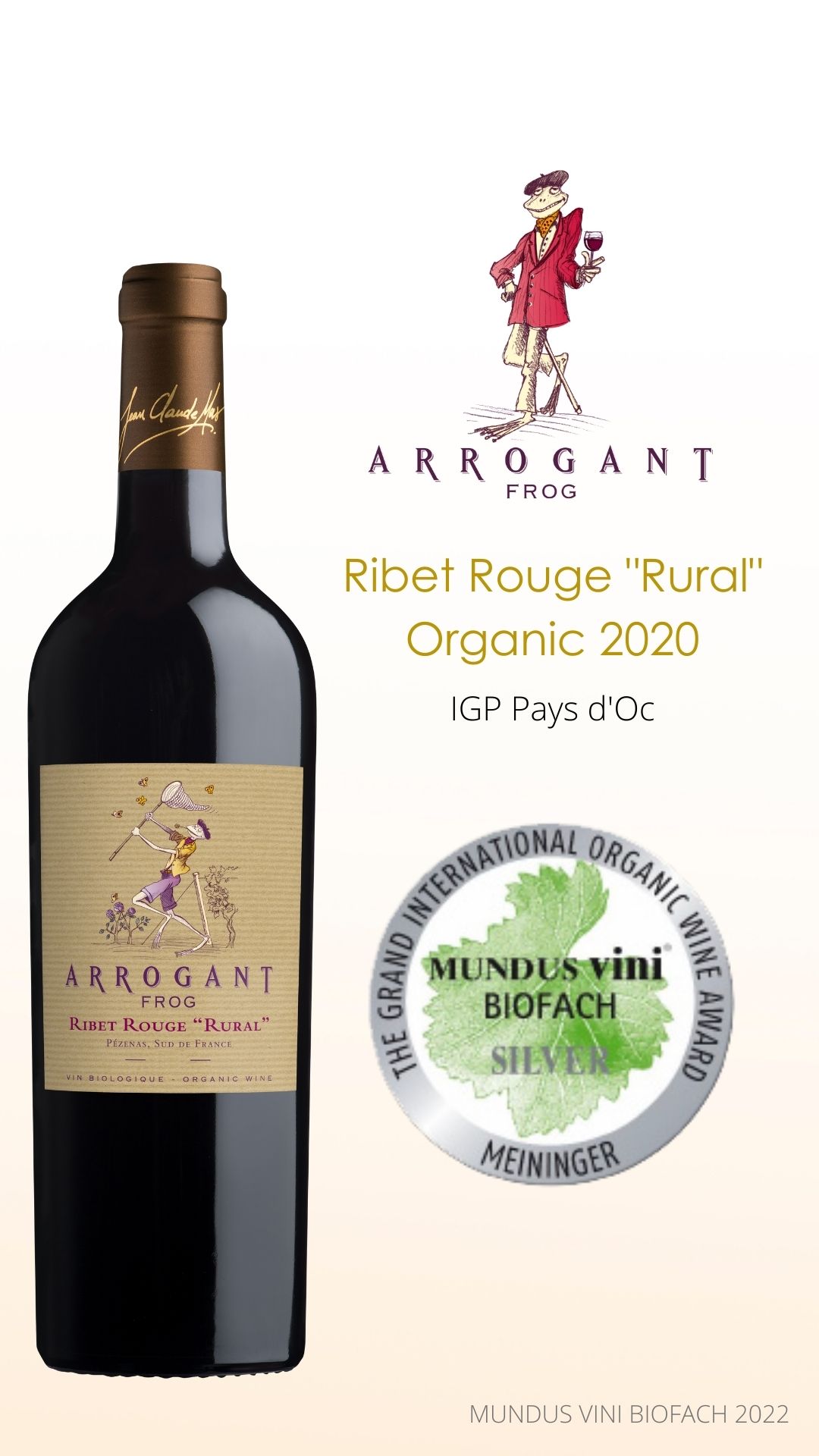 Arrogant frog Ribet rouge Mundus Vini Biofach 2022