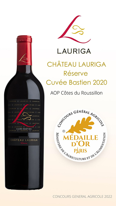 Château LAURIGA réserve BASTIEN 2020_OR_CGA 2022