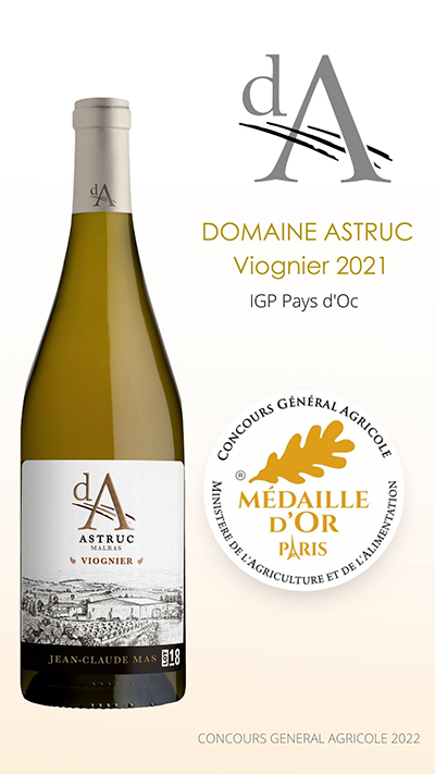 Domaine Astruc VIOGNIER 2021_OR_CGA 2022