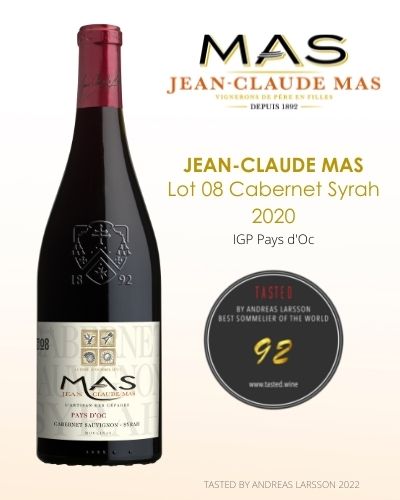 Jean Claude Mas-Lot 08-Cabernet Syrah 2020-IGP Pays d'Oc