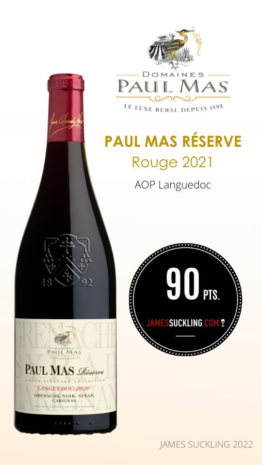 PAUL MAS RESERVE LANGUEDOC ROUGE 2021_90 PTS - DECANTER