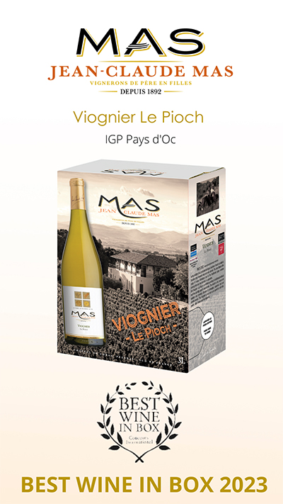 Jean Claude Mas Viognier Le Pioch BEST WINE IN BOX 2023