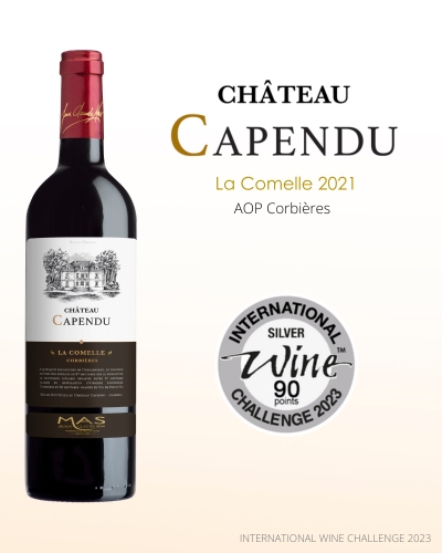 Chateau Capendu - La Comelle 2021 - AOP Corbières - Médaille d'Argent International Wine Challenge 2023