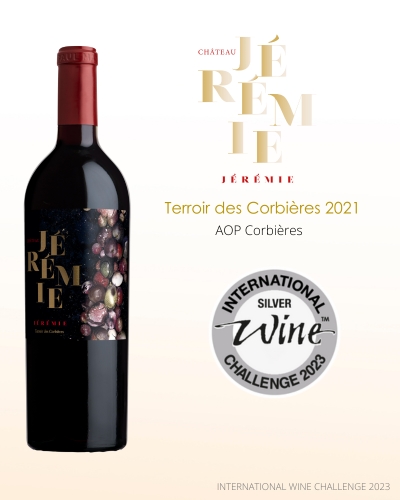 Chateau Jeremie - Terroir des corbieres 2021 - AOP Corbieres - Médaille d'Argent International Wine Challenge 2023