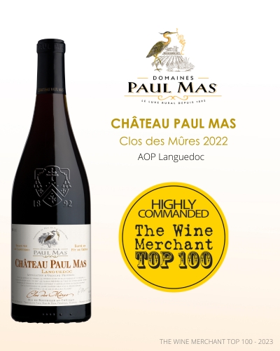 Chateau Paul Mas - Clos des Mures 2022 - AOP Languedoc - The Wine Mercahnt Top 100