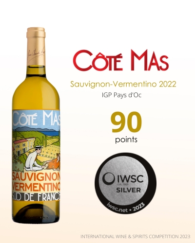 Cote Mas Sauvignon-Vermentino 2022 - IGP Pays D'Oc - 90 points IWSC 2023 - Silver medals