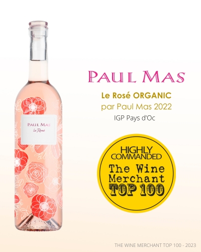 Paul Mas - Le Rose Organic 2022 - IGP Paysd'Oc - The Wine Mercahnt Top 100