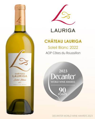 Chateau-Lauriga-Soleil-Blanc-2022-AOP-Côtes-du-Roussillon-Decanter-90-points