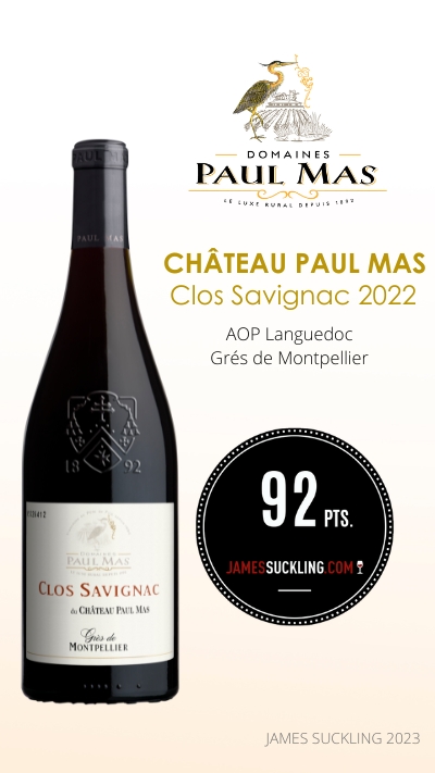 Château Paul Mas Clos de Savignac 2022