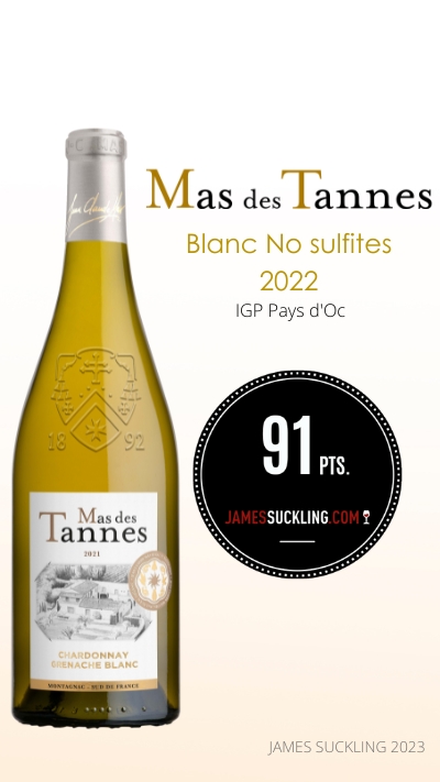 Mas des Tannes Blanc Sans Sulfites 2022