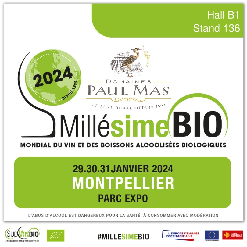 Domaines Paul Mas Salon Millesime Bio 2024