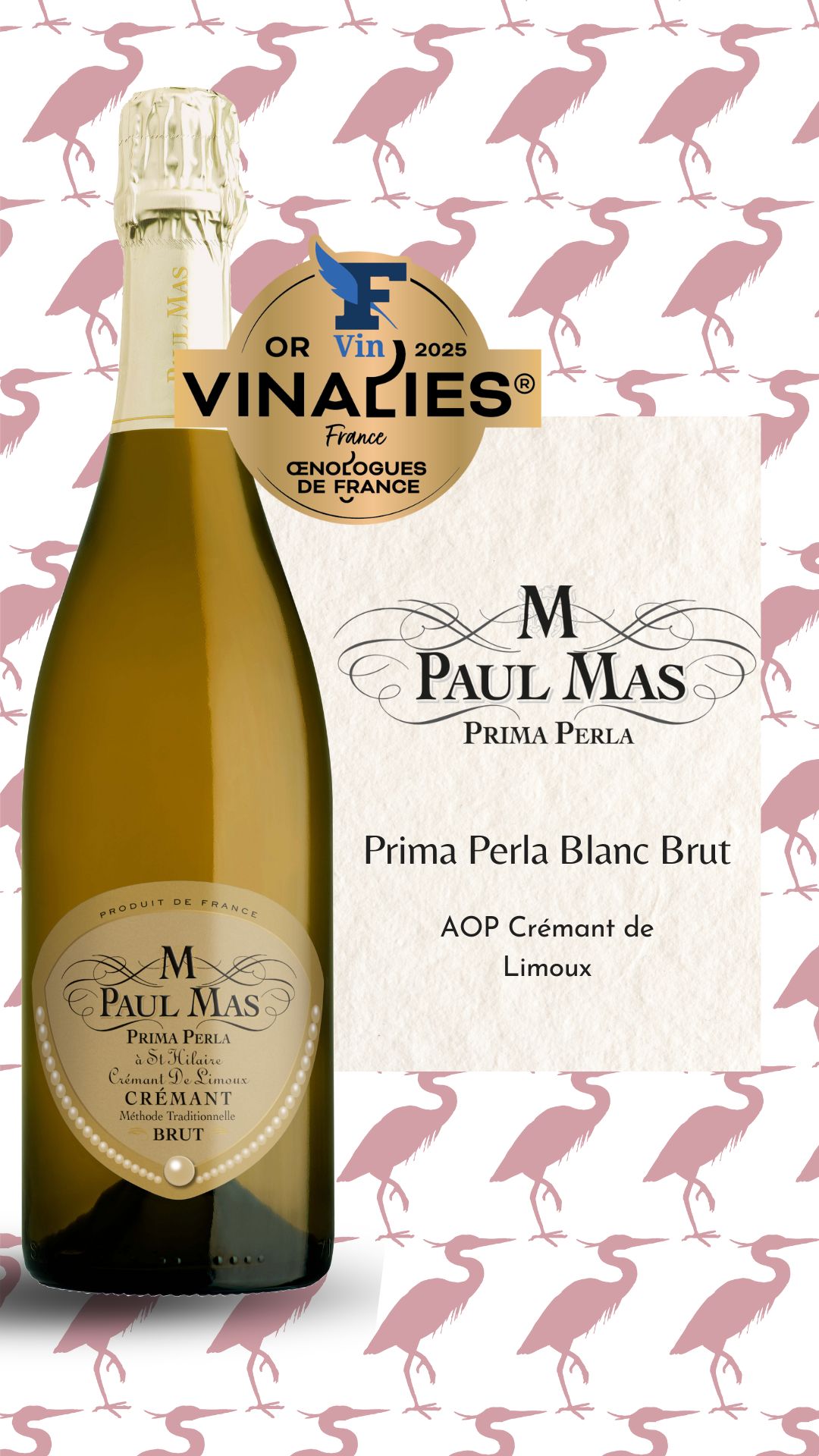 Vinalies France M paul mas - prima perla-AOP crémant de Limoux